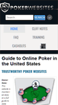 Mobile Screenshot of pokerwebsites.com