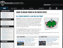 Tablet Screenshot of pokerwebsites.com